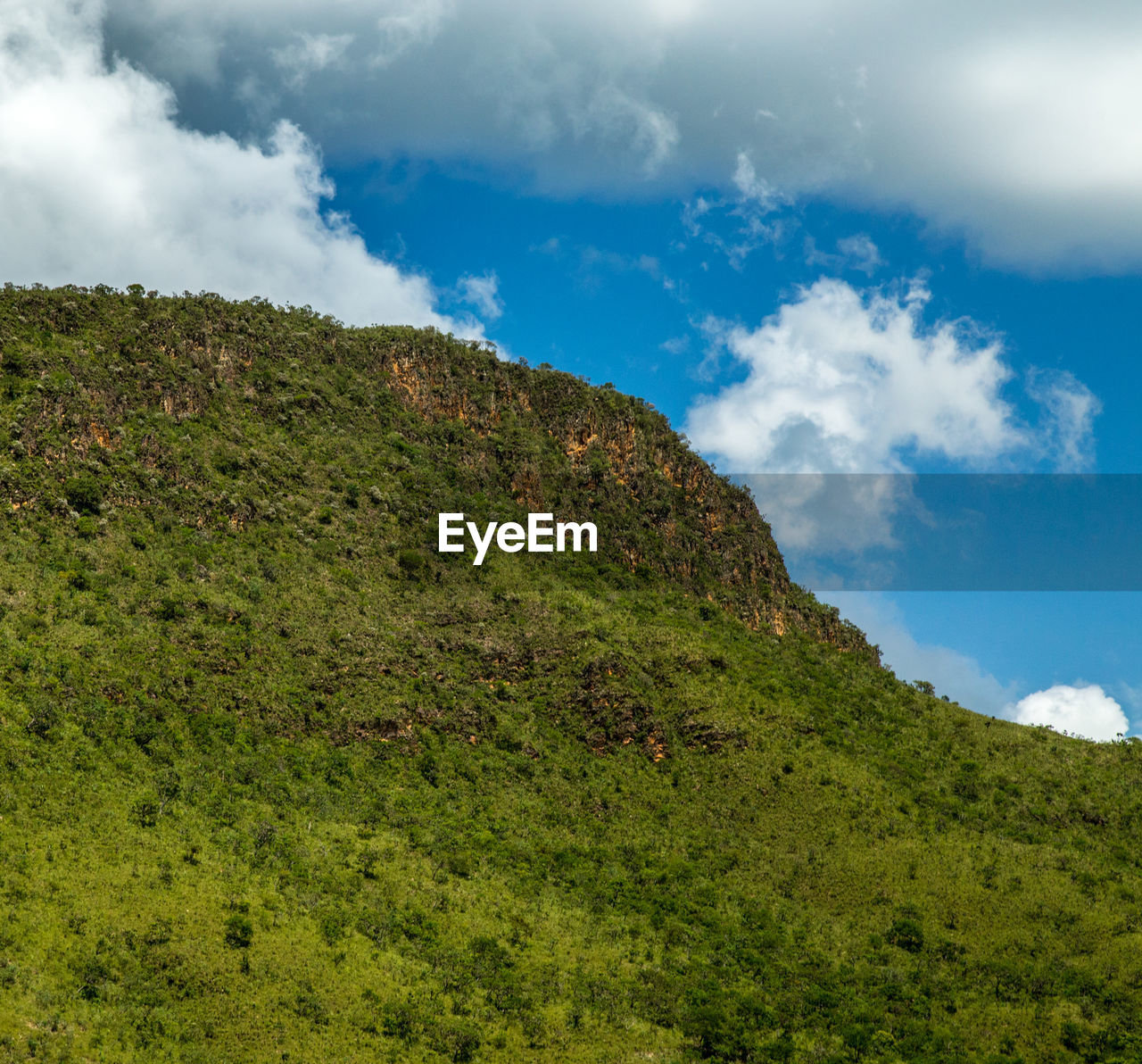 Low angle view of mountain against sky