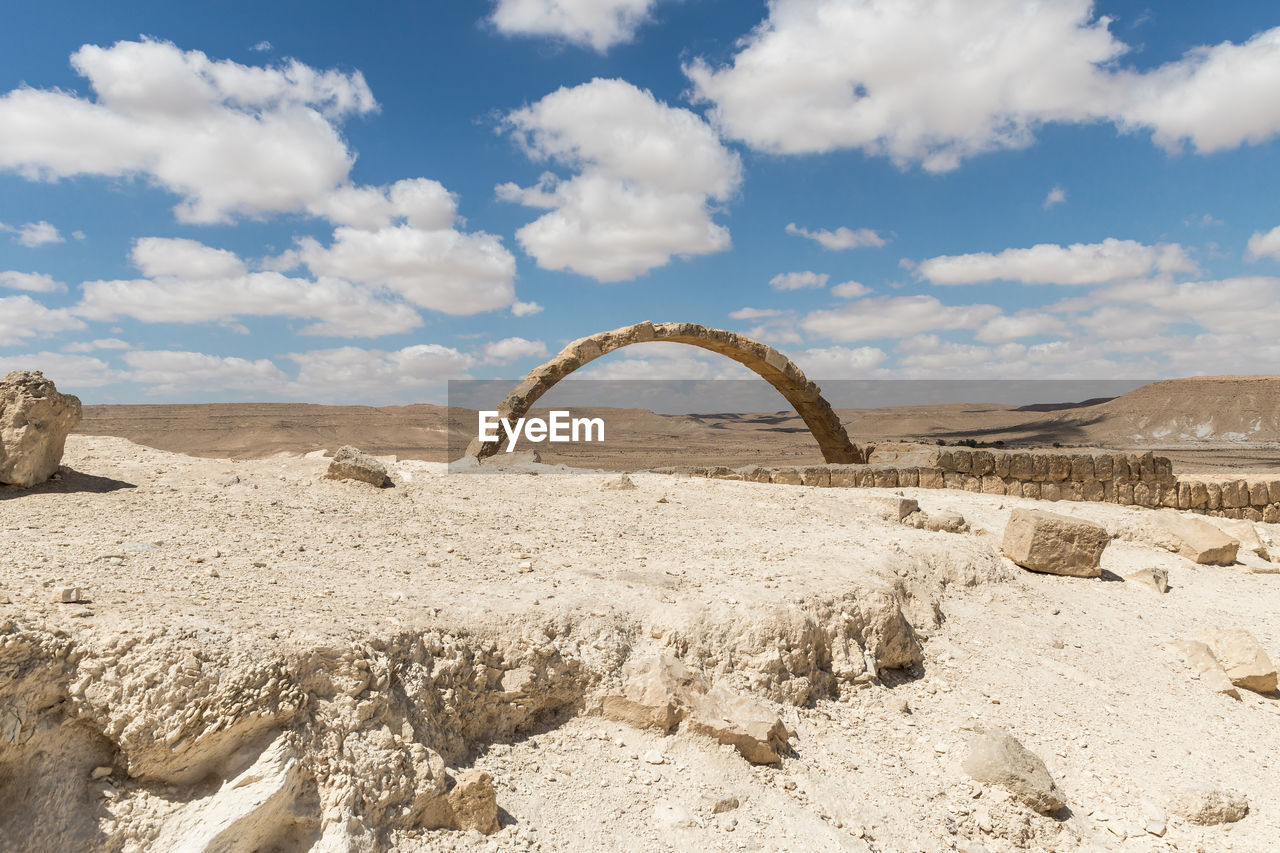 VIEW OF ROCK FORMATIONS ON LAND