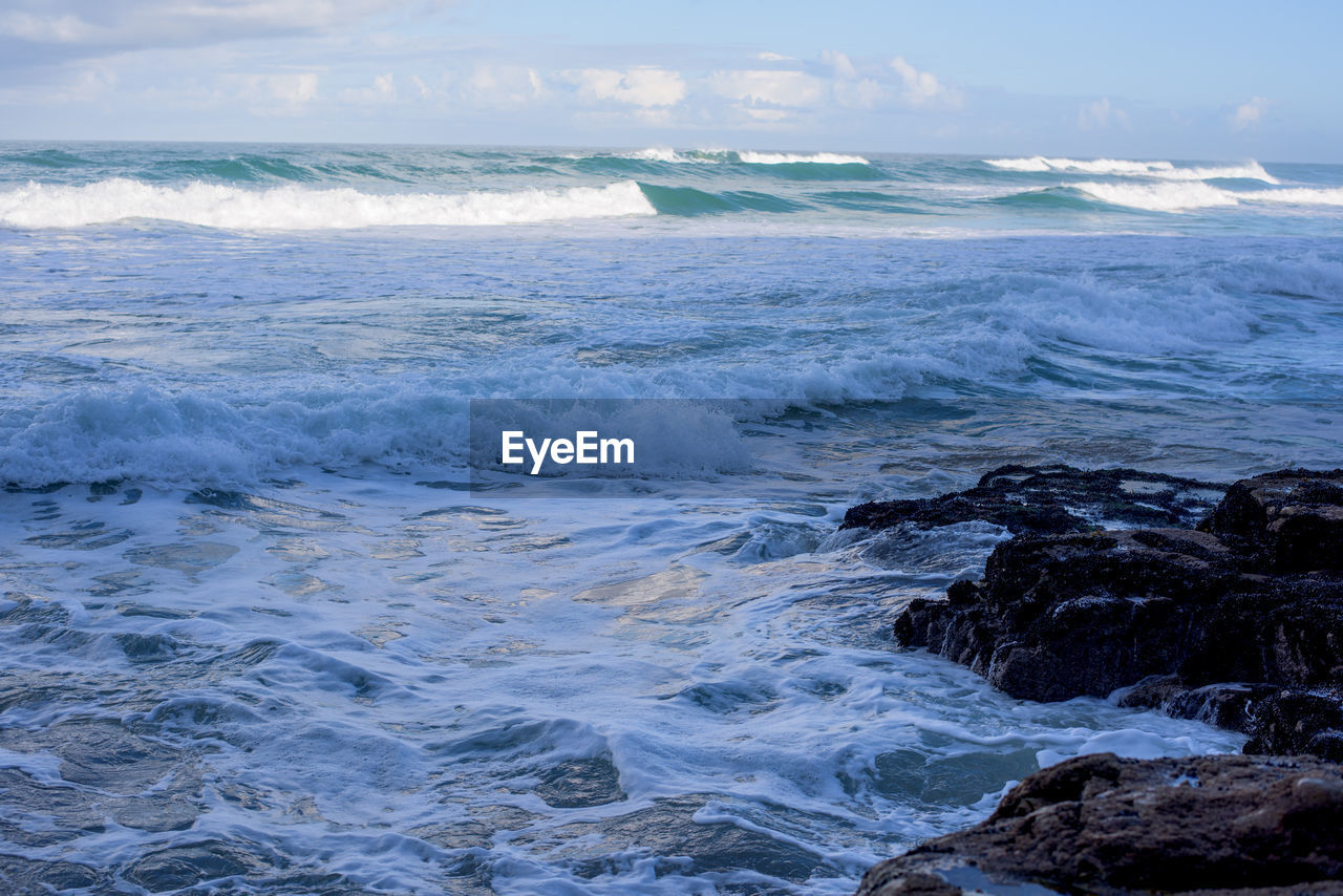 Scenic view of sea against sky