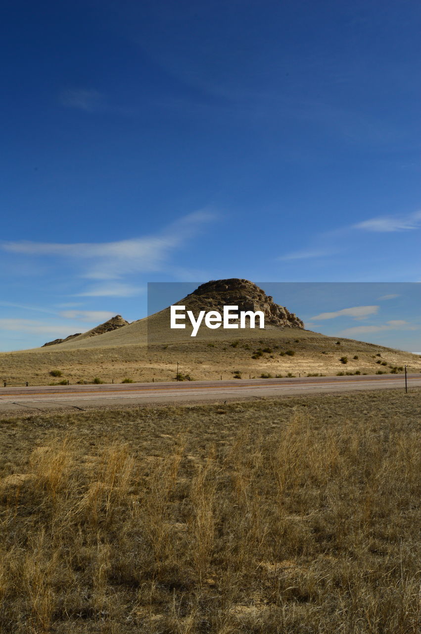 Scenic view of mountain against sky