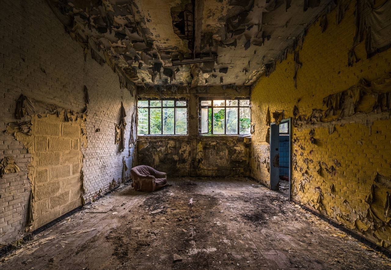 Interior of abandoned room