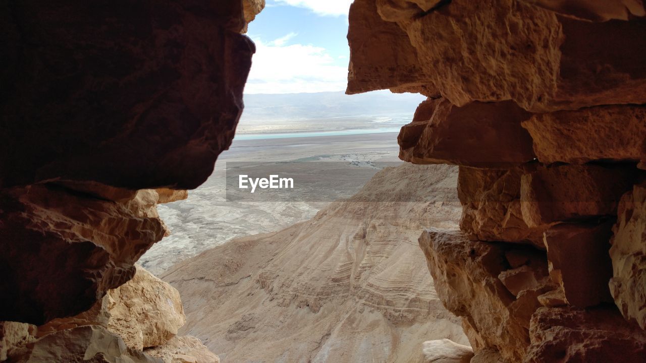 Rock formations at seaside