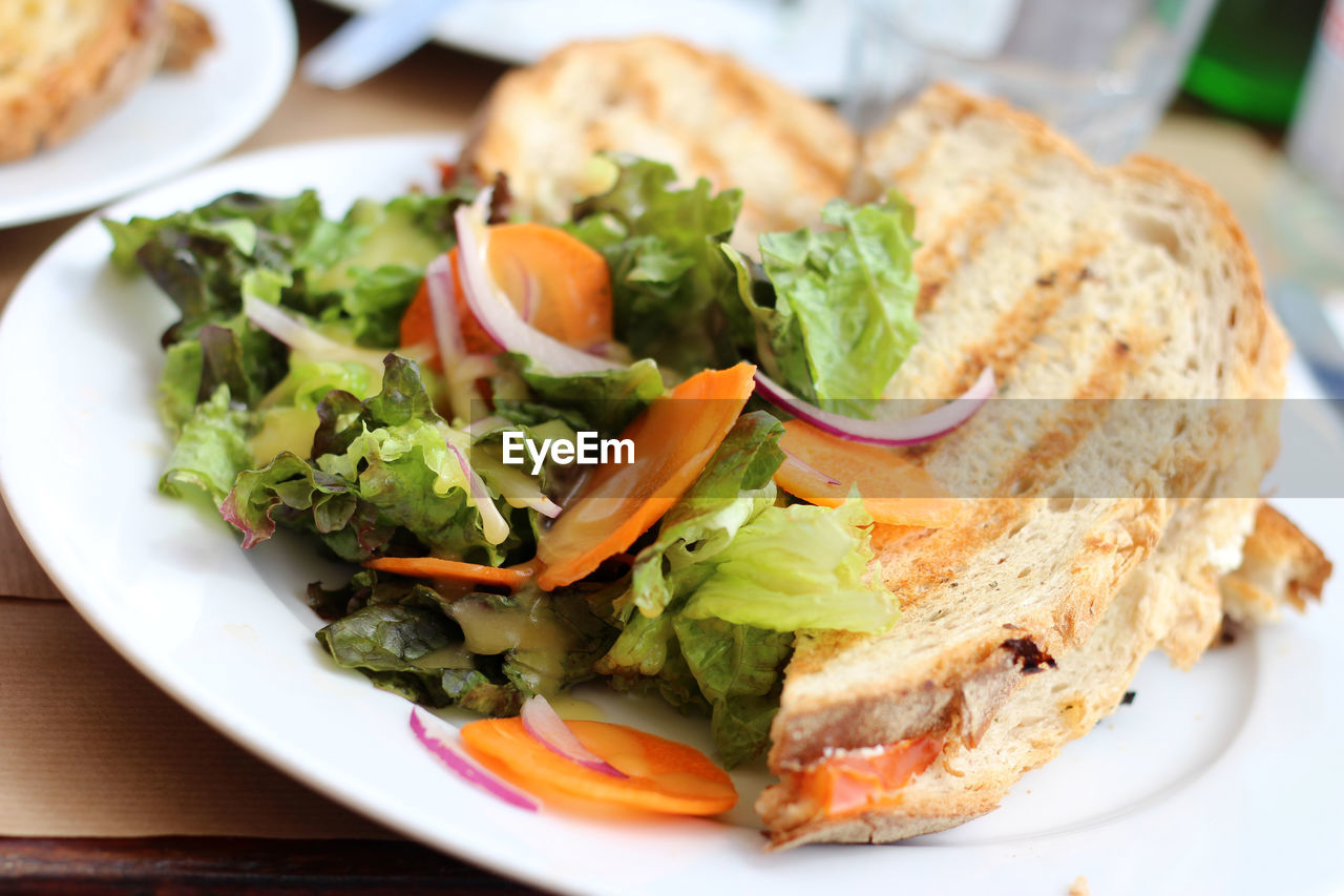 CLOSE-UP OF SERVED FOOD