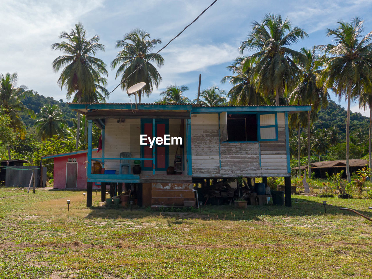 built structure on field