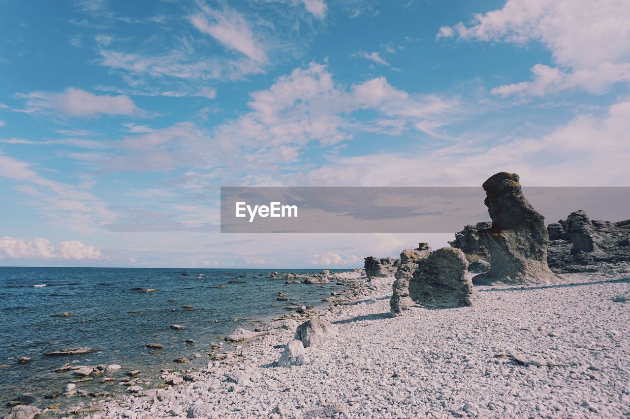 Scenic view of sea against sky