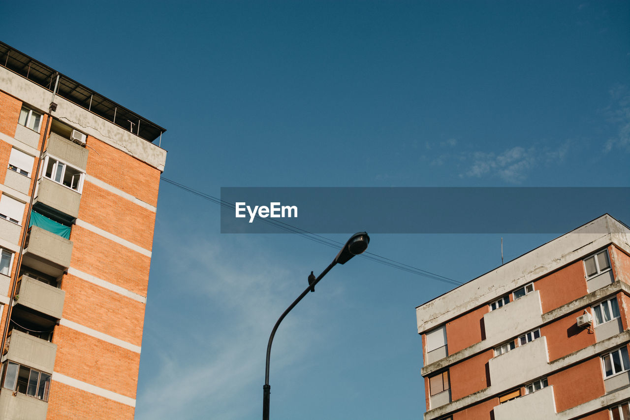 Low angle view of buildings against sky