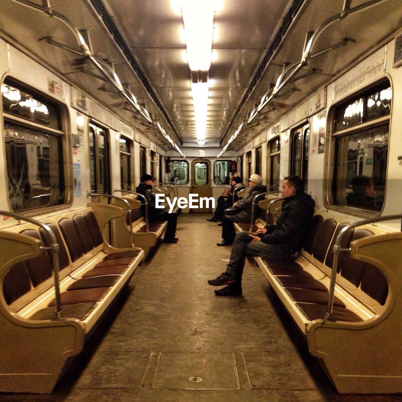 PEOPLE WAITING IN TRAIN