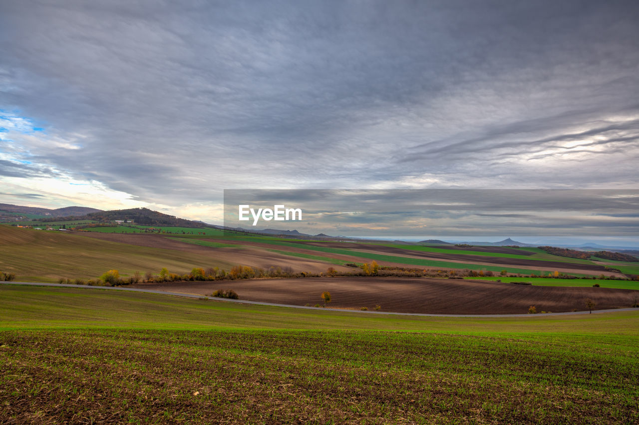 SCENIC VIEW OF FARM AGAINST SKY