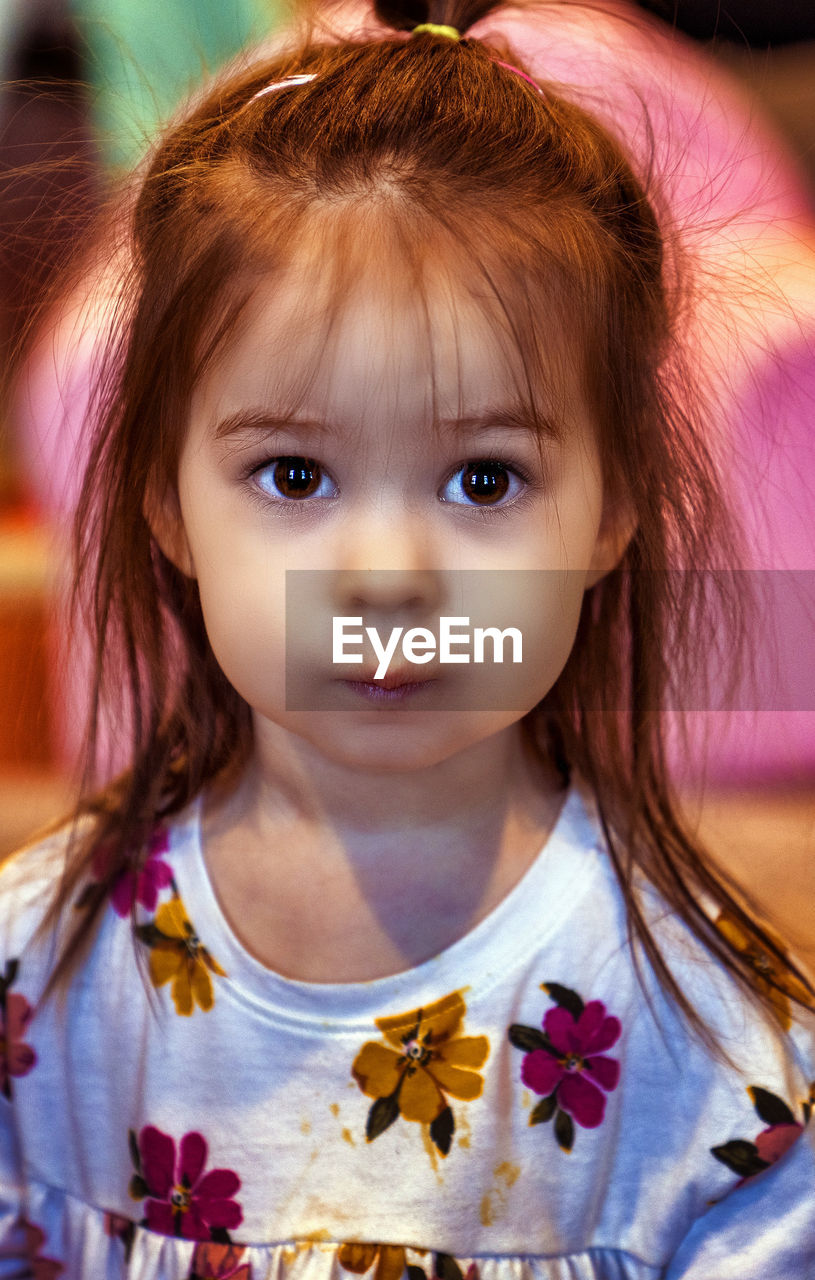 CLOSE-UP PORTRAIT OF CUTE GIRL WITH EYES CLOSED