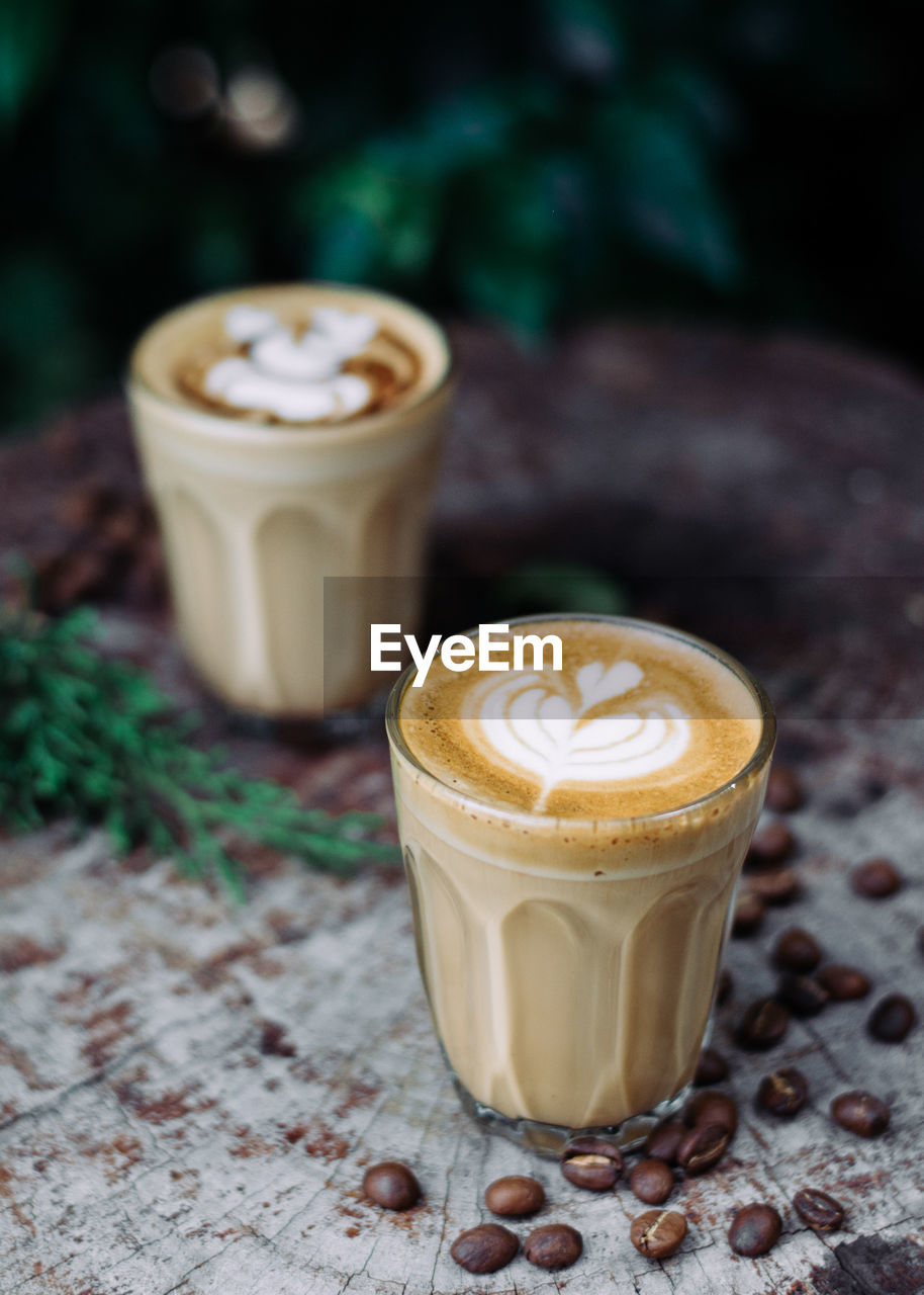 Close-up of coffee on table