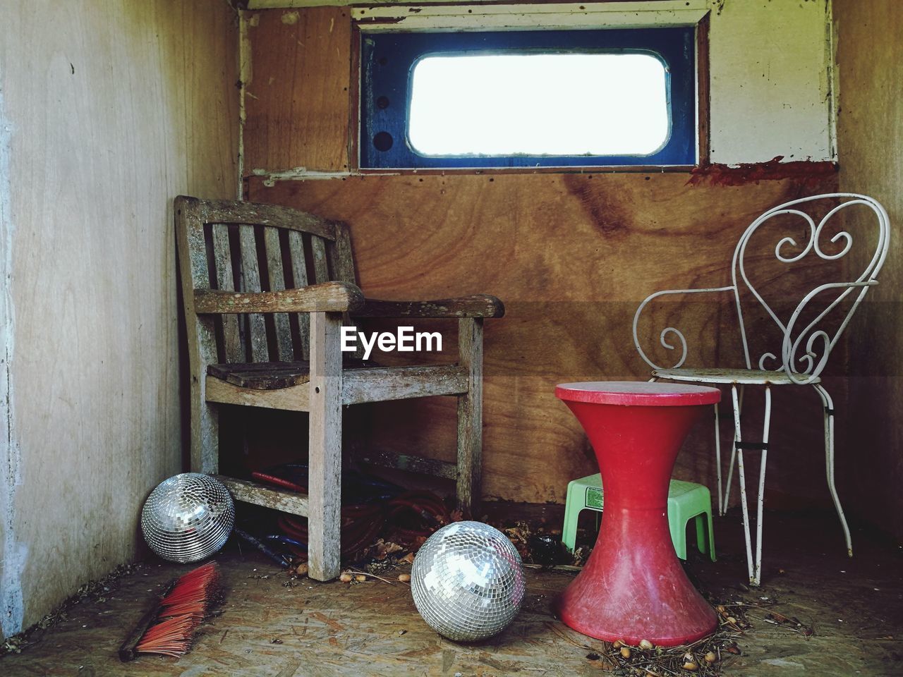 CHAIRS ON TABLE AT HOME