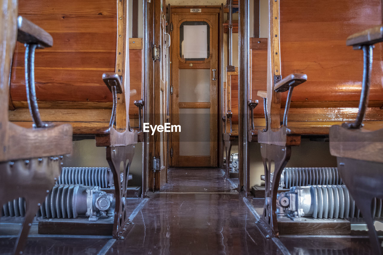 Inside of a train wagon - 1920