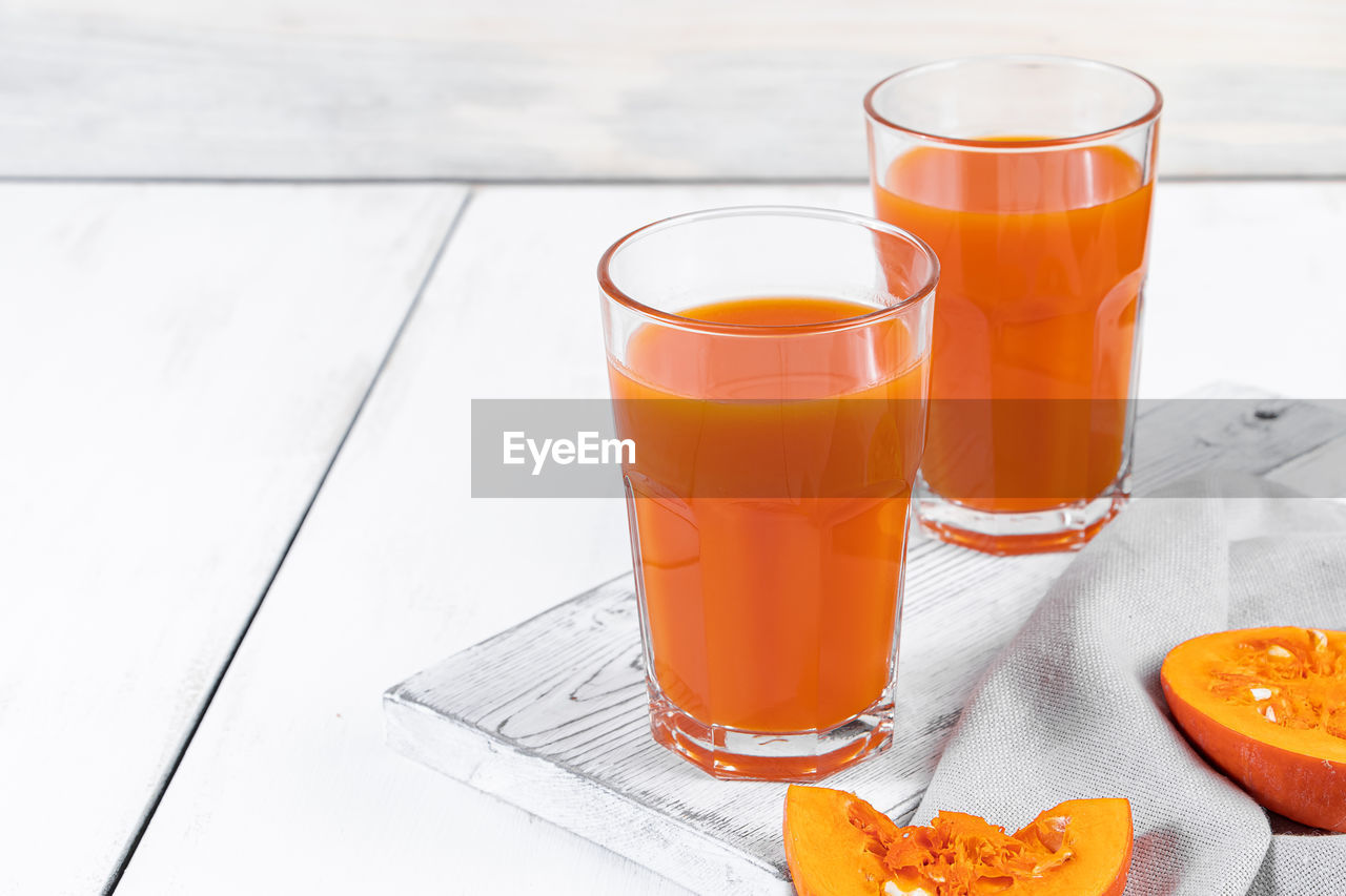 high angle view of drink on table