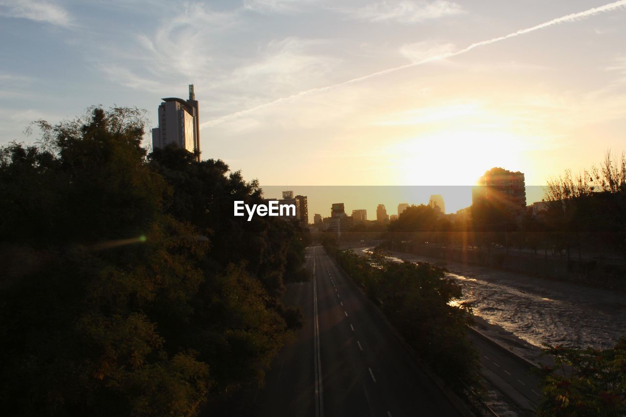 CITY AGAINST SKY DURING SUNSET