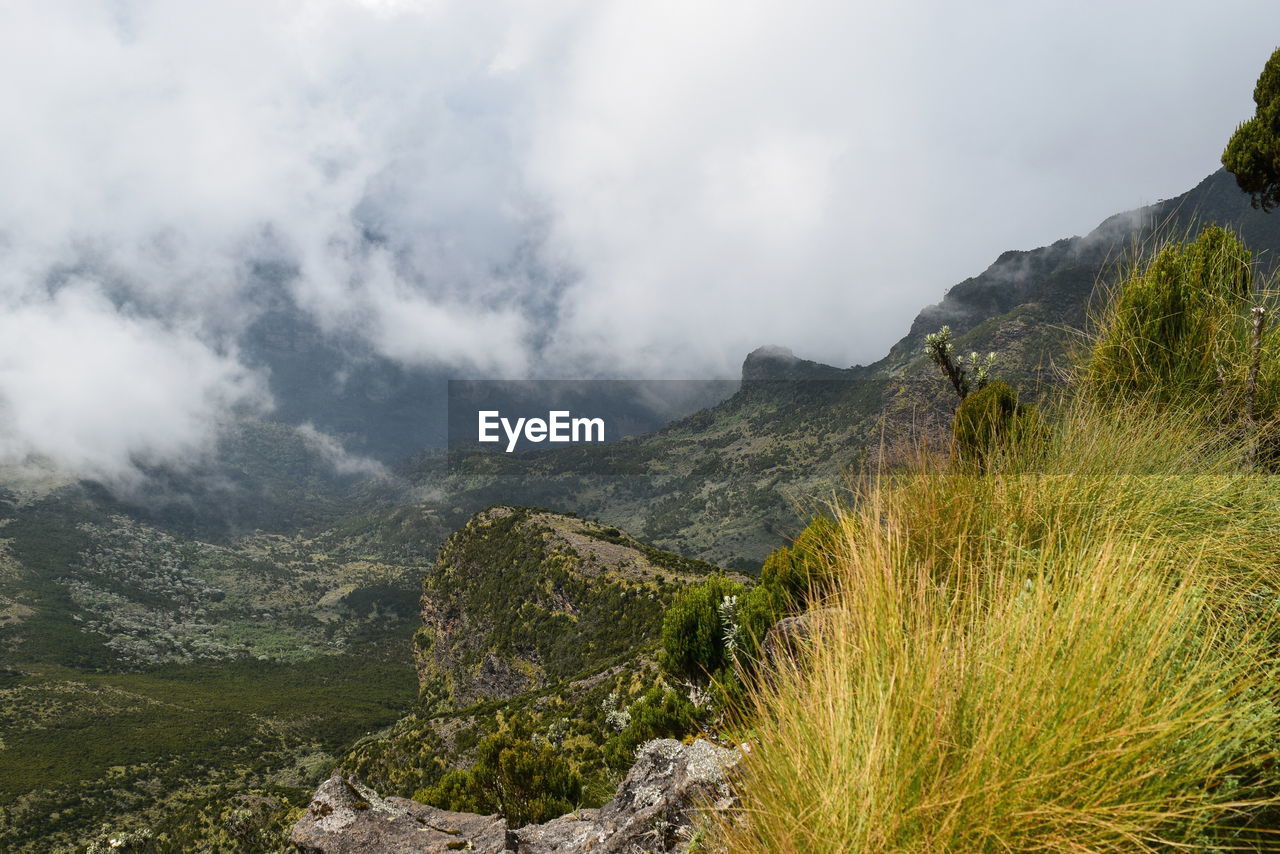 Panoramic view of landscape against sky