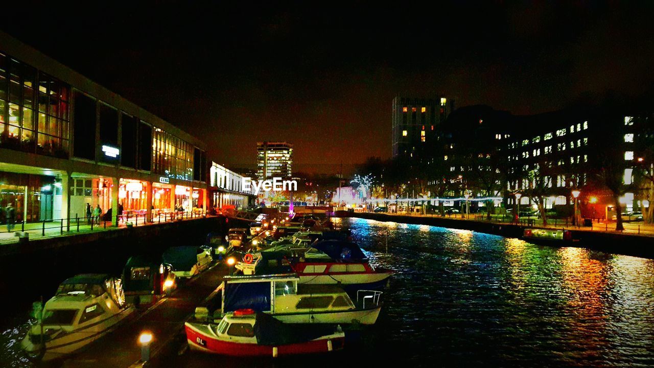 ILLUMINATED CITY AT NIGHT