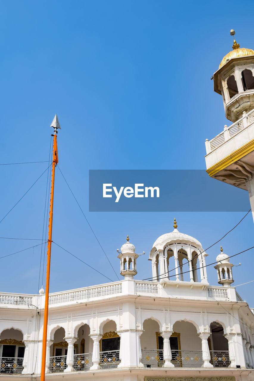 View of details of architecture inside golden temple - harmandir sahib in amritsar, punjab, india