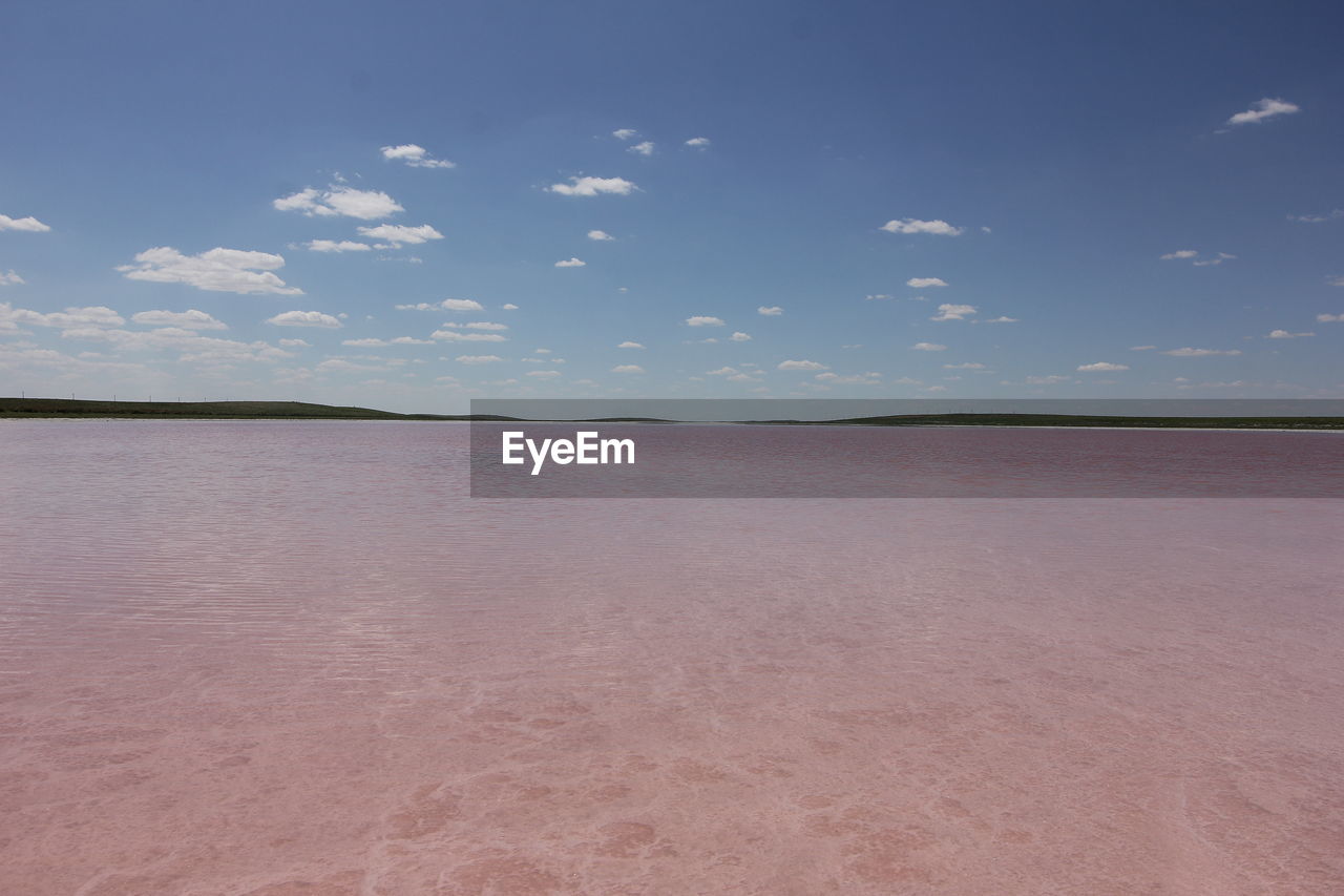 Scenic view of desert against sky