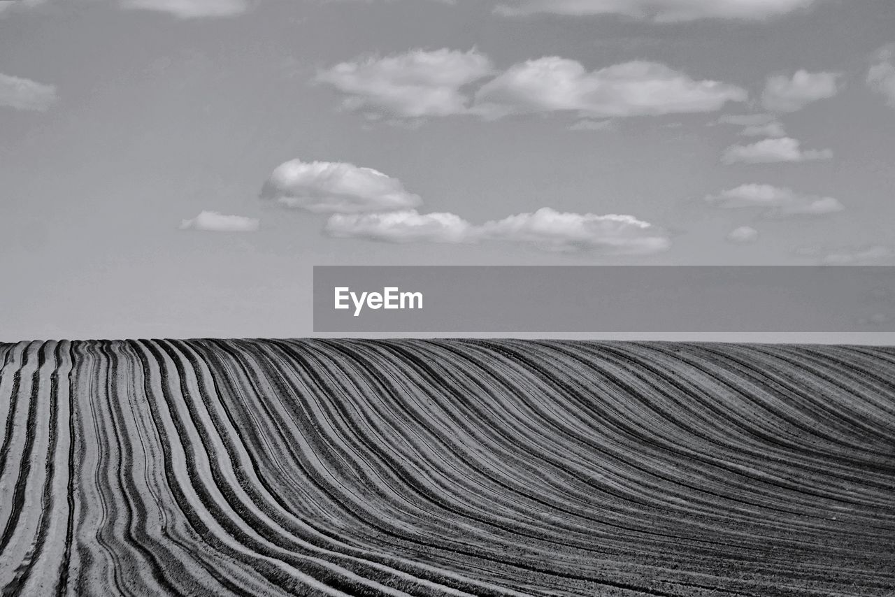 Scenic view of desert against sky