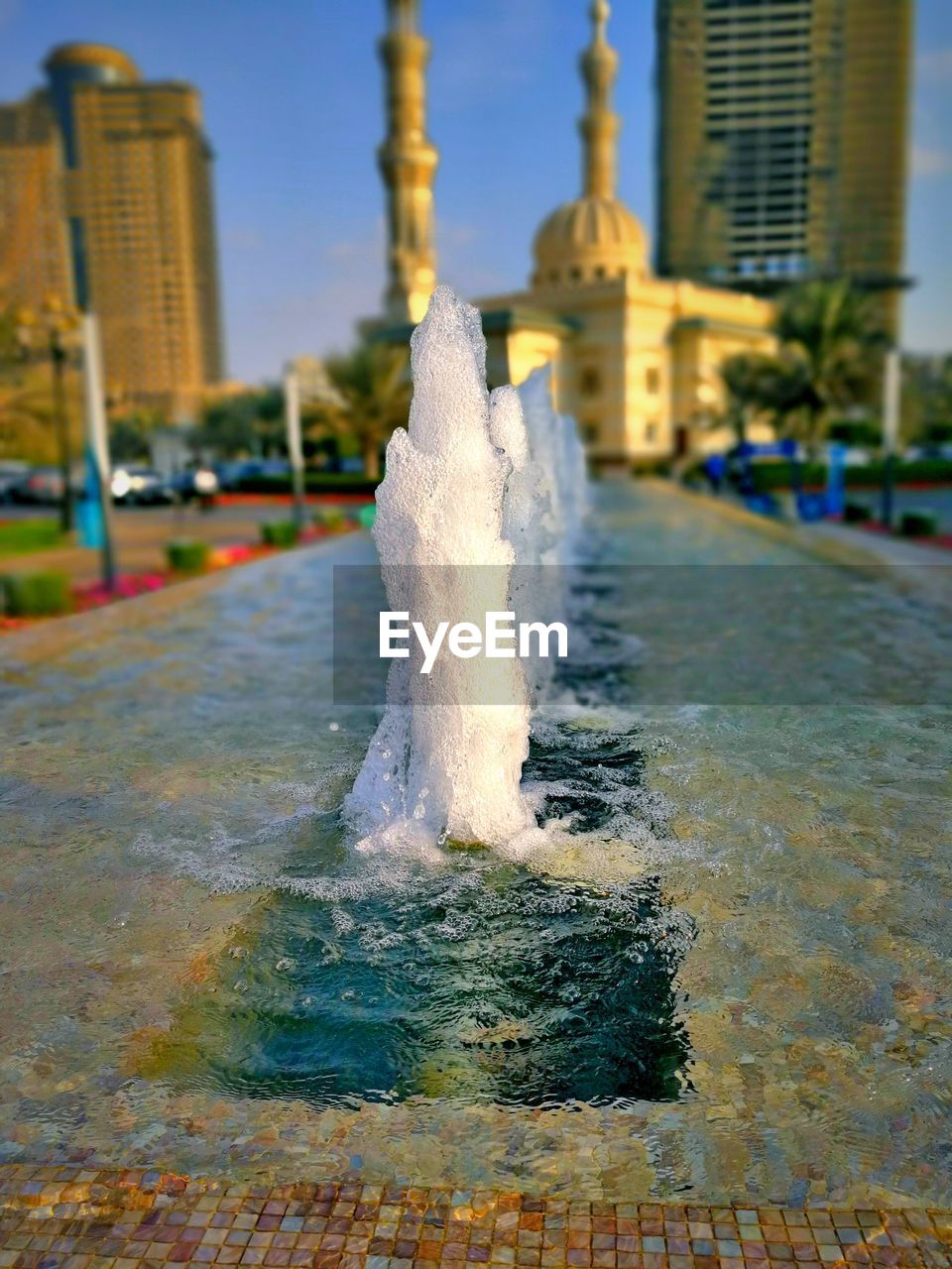 CLOSE-UP OF FOUNTAIN