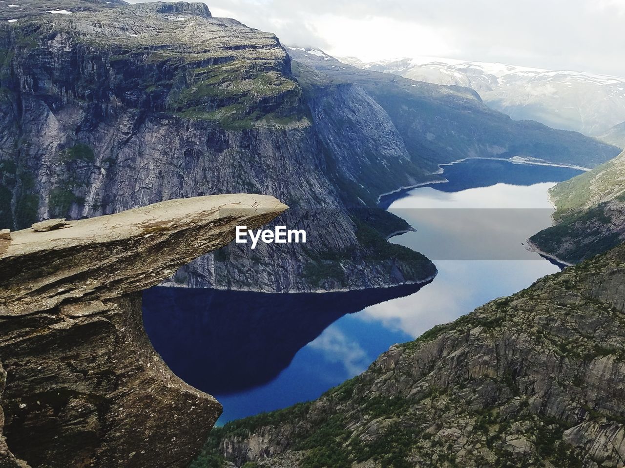 Scenic view of mountain range