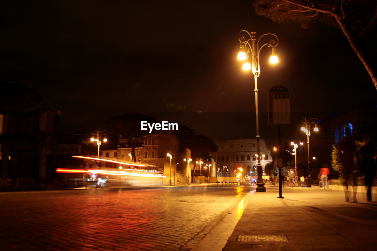 ILLUMINATED STREET LIGHT AT NIGHT