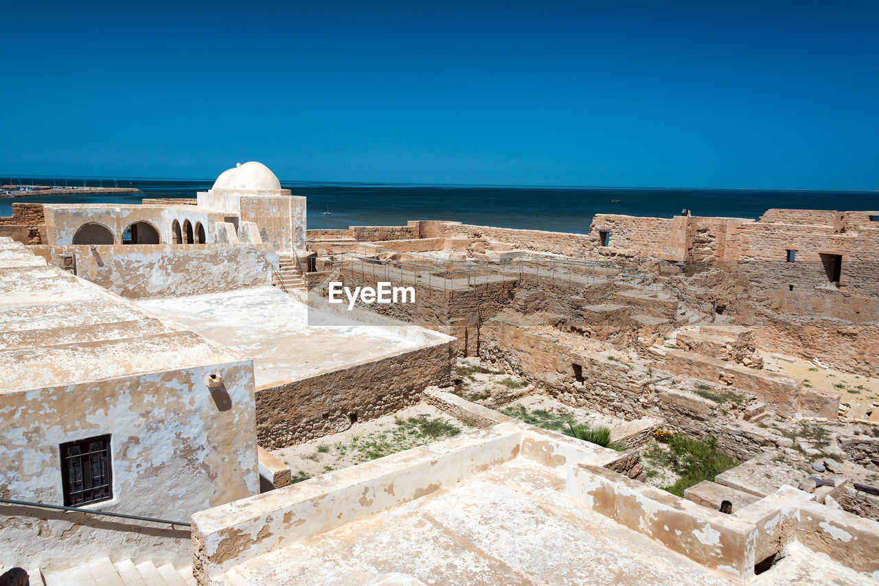 VIEW OF CASTLE AT SEASIDE