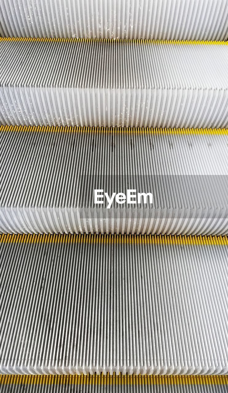 Full frame shot of escalator