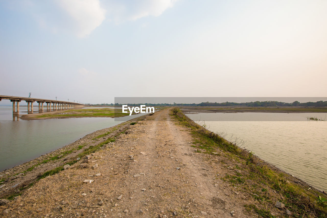 EMPTY ROAD ALONG LANDSCAPE