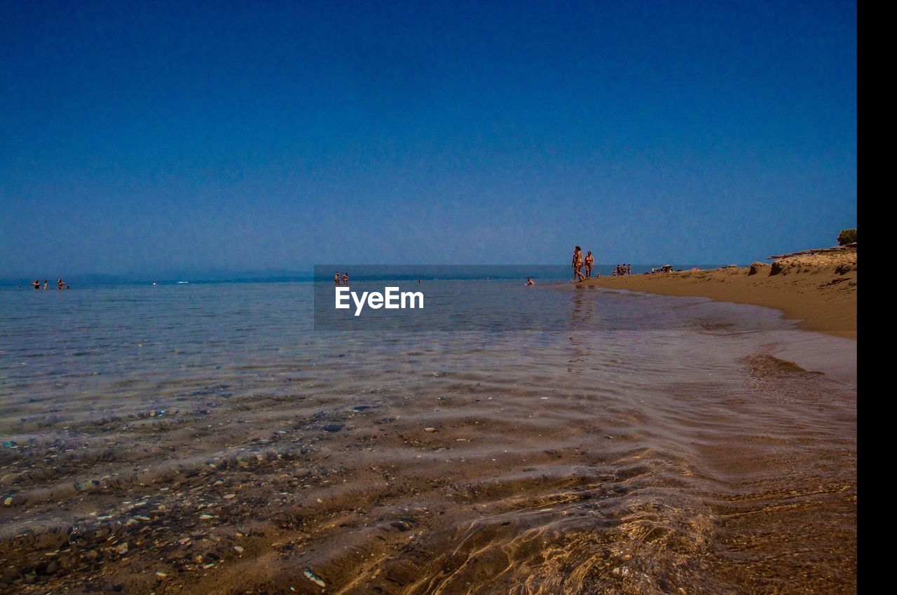 VIEW OF SEA AGAINST CLEAR SKY