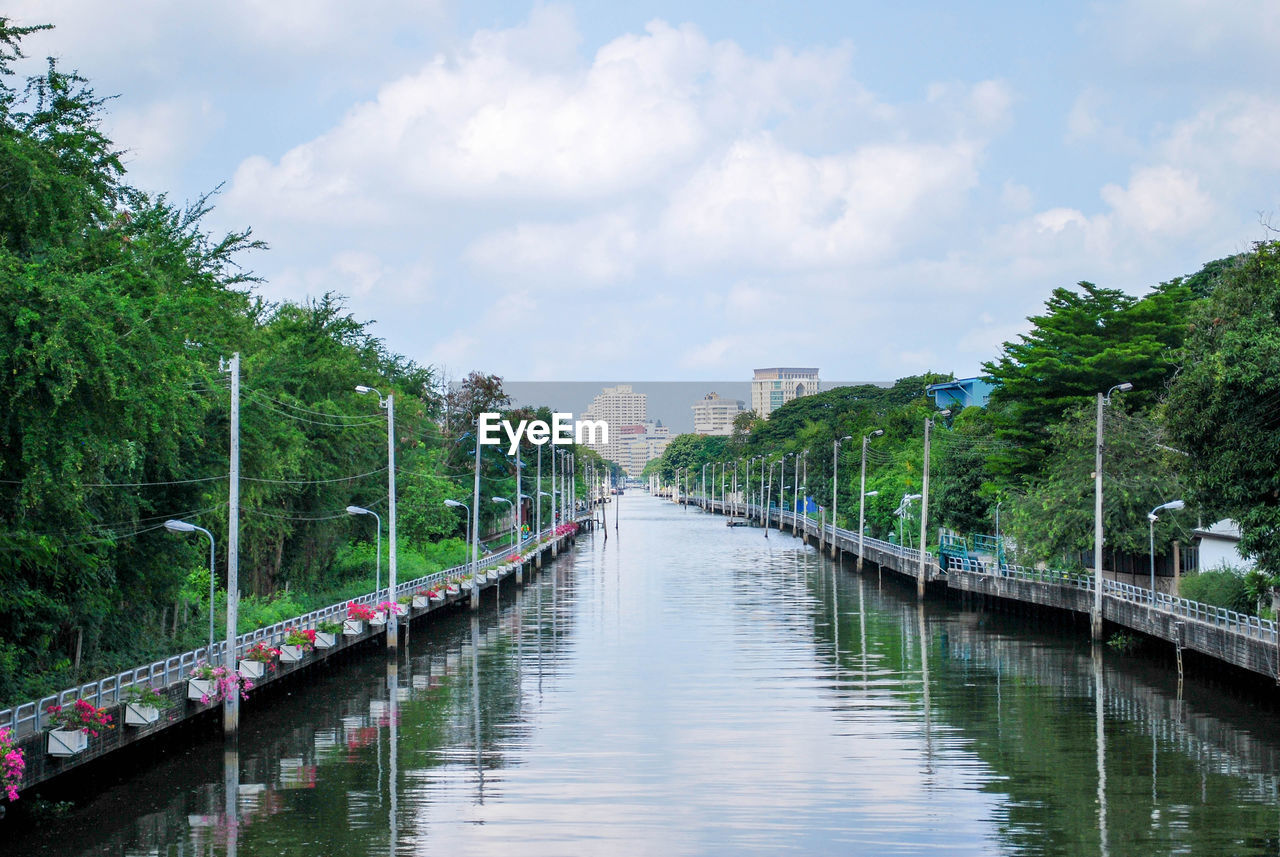 Canal perspective in thailand