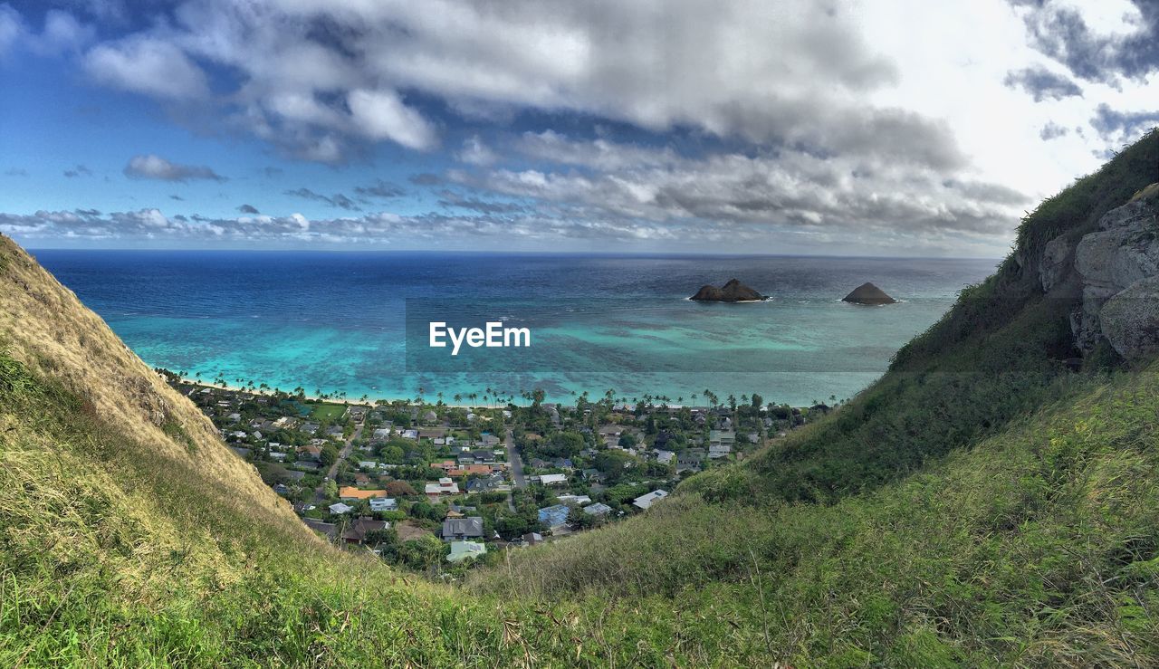 PANORAMIC SHOT OF SEA AGAINST SKY