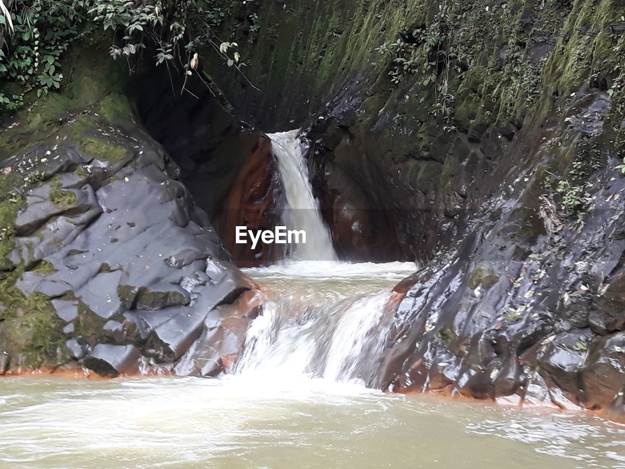 SCENIC VIEW OF WATERFALL