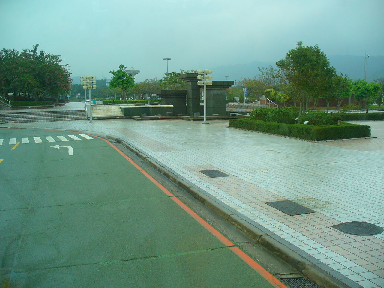 VIEW OF TREES WITH BUILDINGS IN BACKGROUND