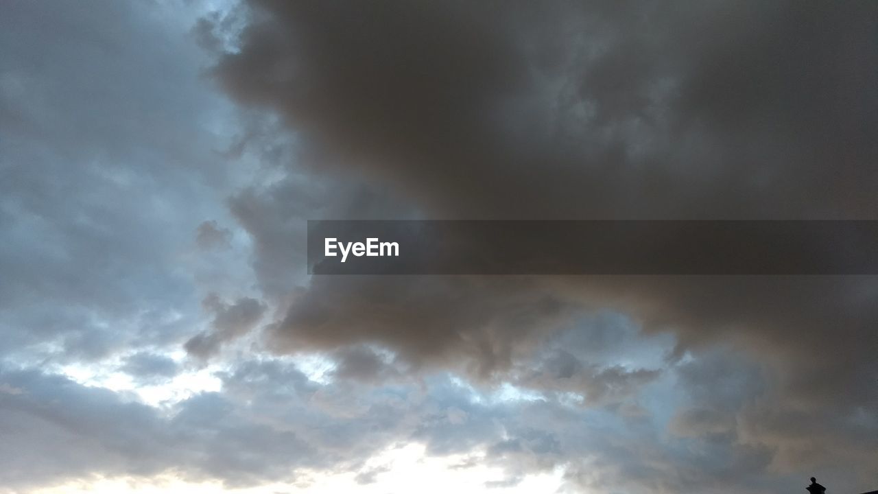 LOW ANGLE VIEW OF CLOUDY SKY DURING SUNSET