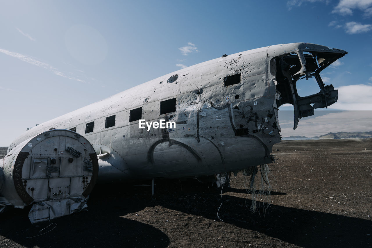 abandoned airplane