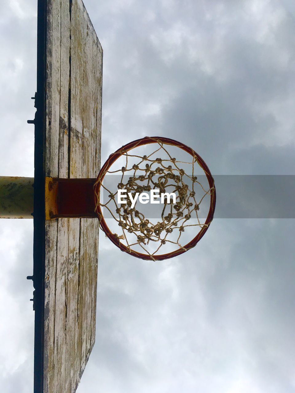 Basketball hoop against sky