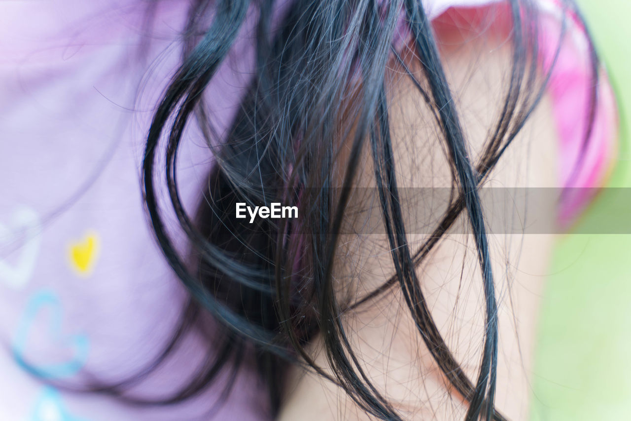 CLOSE-UP PORTRAIT OF WOMAN WITH HAIR