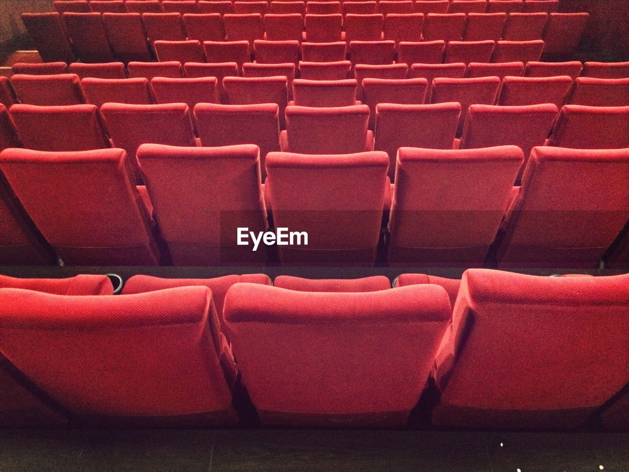 Empty seats in theater