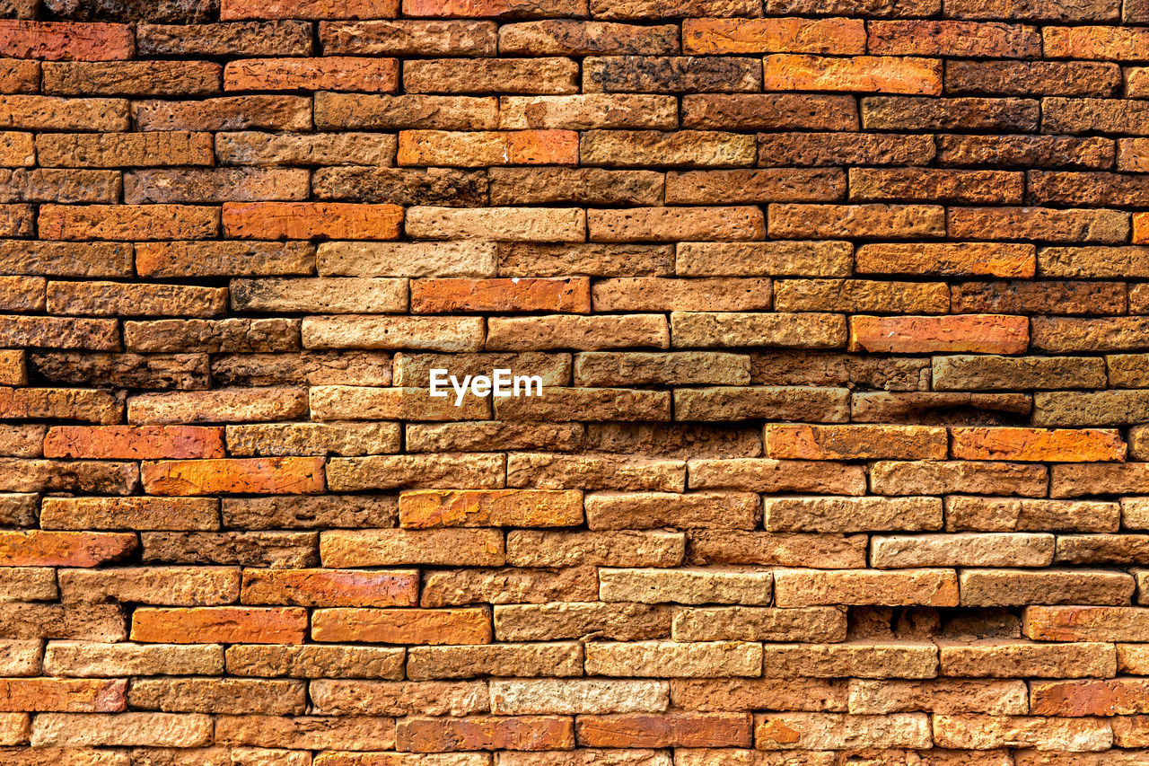 brick, brickwork, backgrounds, wall, brick wall, full frame, architecture, pattern, built structure, textured, wall - building feature, no people, brown, stone wall, repetition, building exterior, day, outdoors, construction material, old, sunlight, in a row, rough, nature, red, close-up, large group of objects