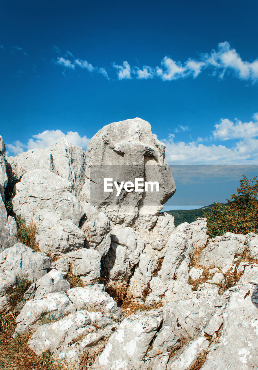 Stone warrior antece in cilento national park