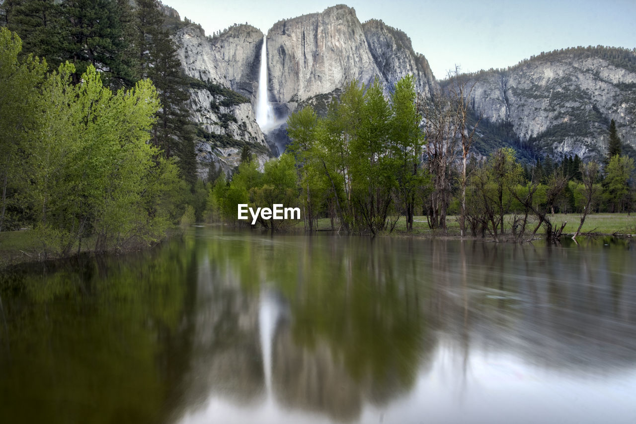 SCENIC VIEW OF LAKE BY TREES