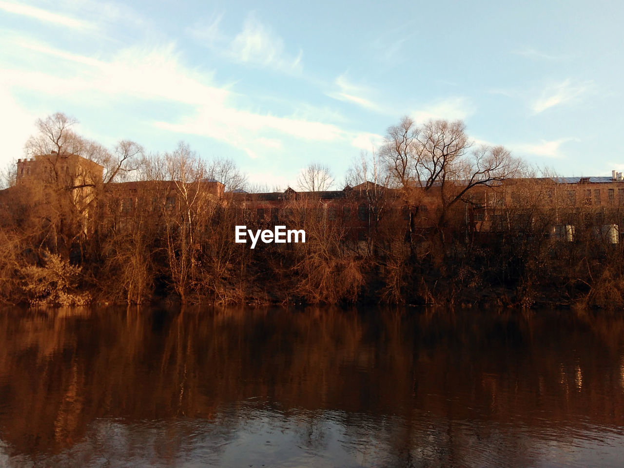 Scenic view of river against sky