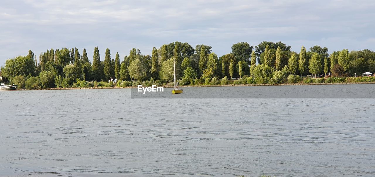 Scenic view of river against sky