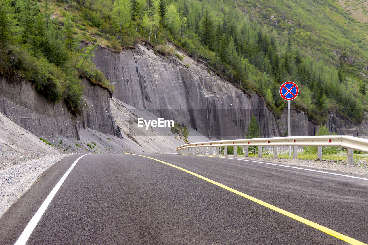 ROAD PASSING THROUGH MOUNTAIN