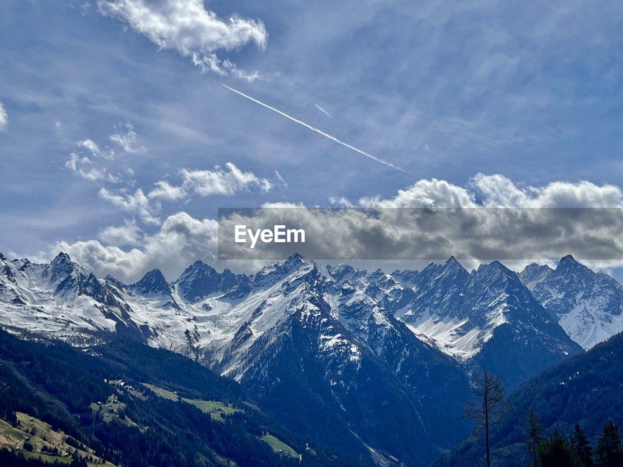 mountain, scenics - nature, cloud, sky, mountain range, beauty in nature, snow, environment, landscape, winter, cold temperature, nature, snowcapped mountain, travel, no people, tranquil scene, land, travel destinations, tranquility, forest, mountain peak, tree, non-urban scene, outdoors, blue, day, idyllic, tourism, plant, pinaceae, coniferous tree, valley, pine tree, ridge, awe, plateau, vacation, trip