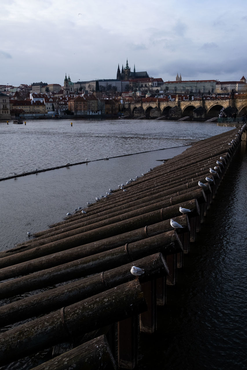 BRIDGE OVER RIVER IN CITY