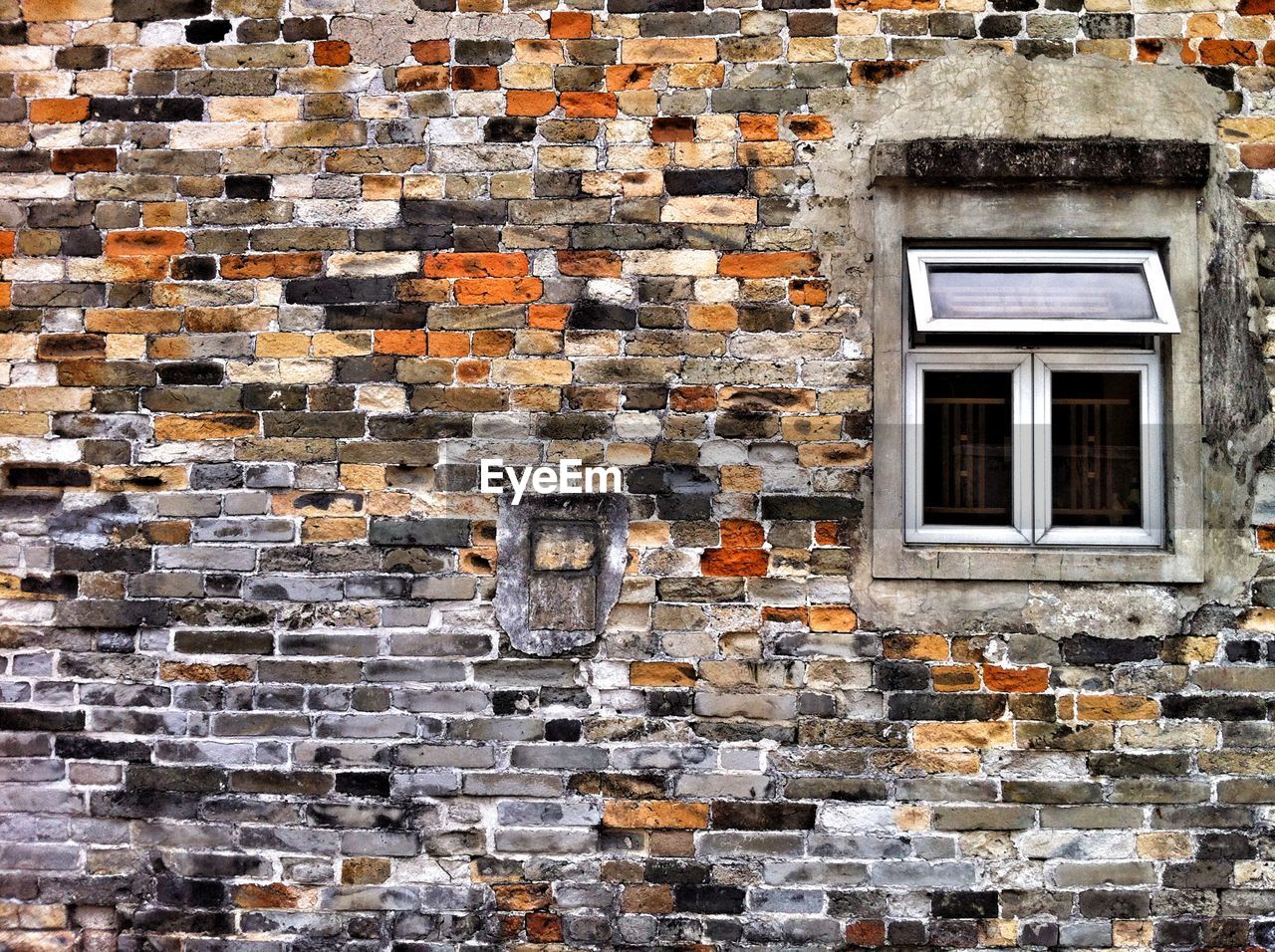 Brick wall of house