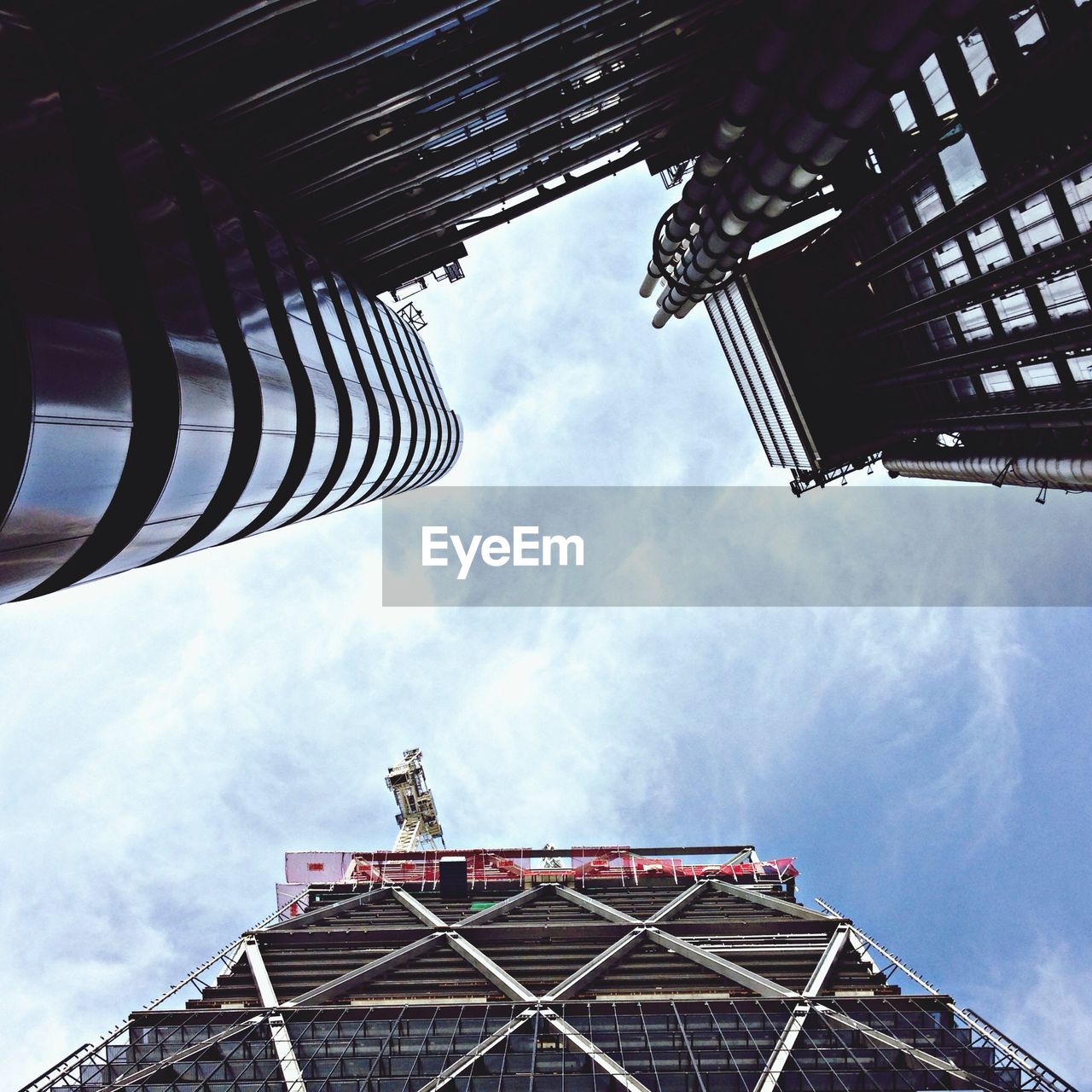 Low angle view of buildings against sky