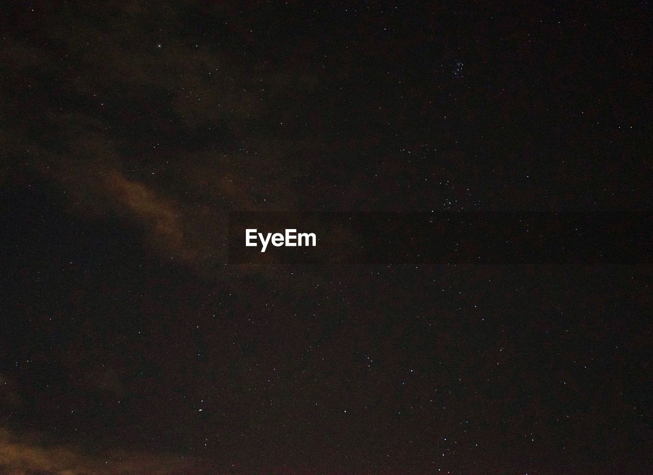 LOW ANGLE VIEW OF STAR FIELD AT NIGHT